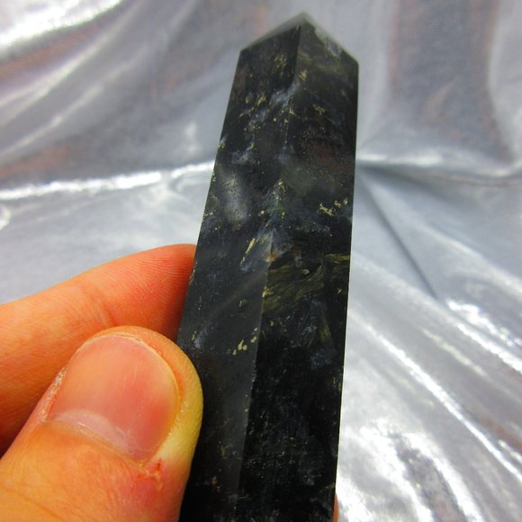 Astrophyllite Polished Tower Generator Crystal Meditation Tool - Picture 3 of 7
